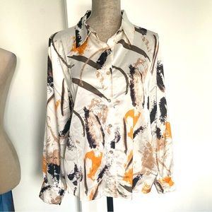 Rihoas button up silky top